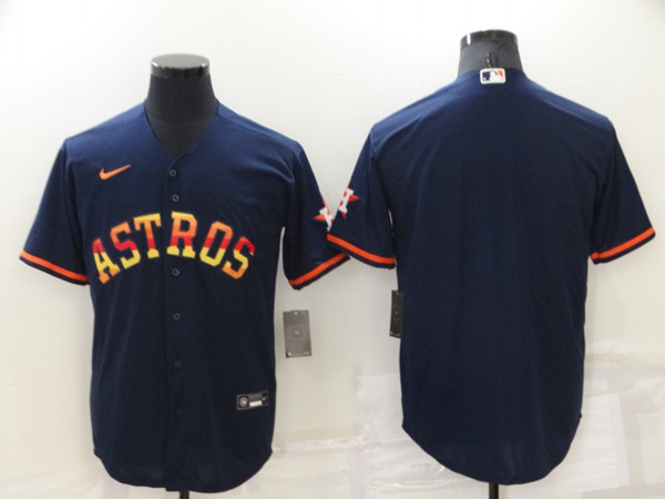 Men's Houston Astros Blank 2022 Navy Cool Base Stitched Jersey - Click Image to Close